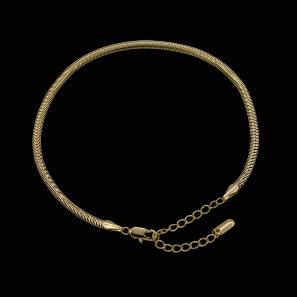 Bratara de picior Snake Placata cu Aur 18K