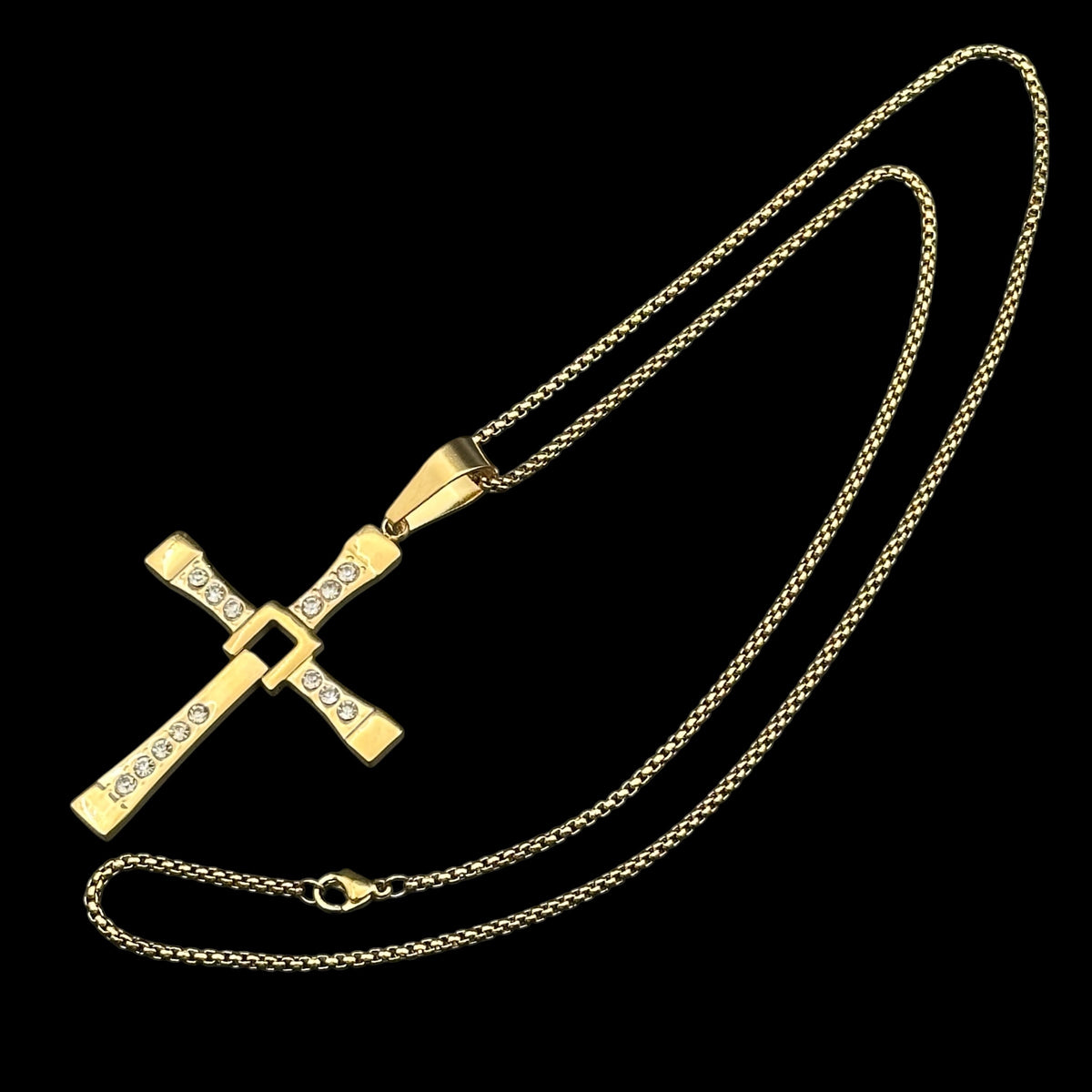 Colier Fast&Furious INOX Placat cu Aur 18K