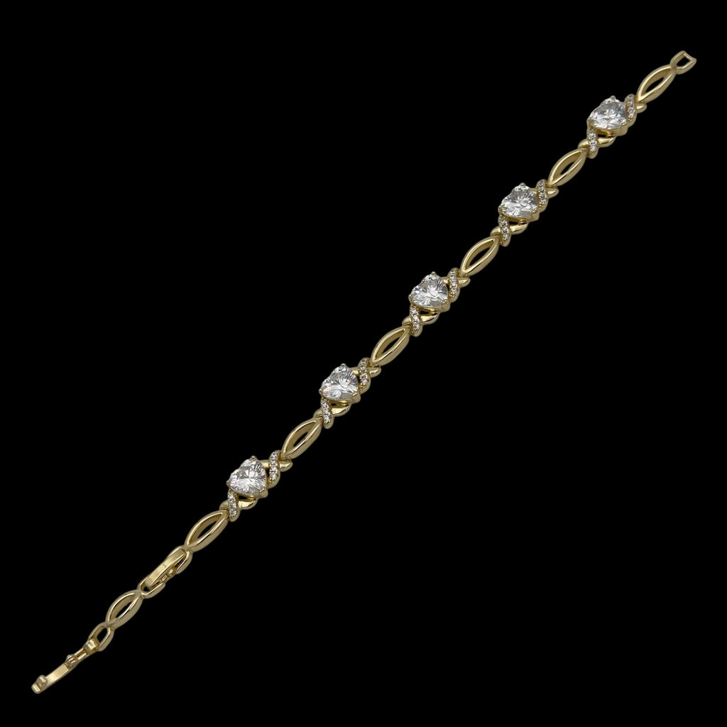 Bratara Mon Amour Placata cu Aur 18K