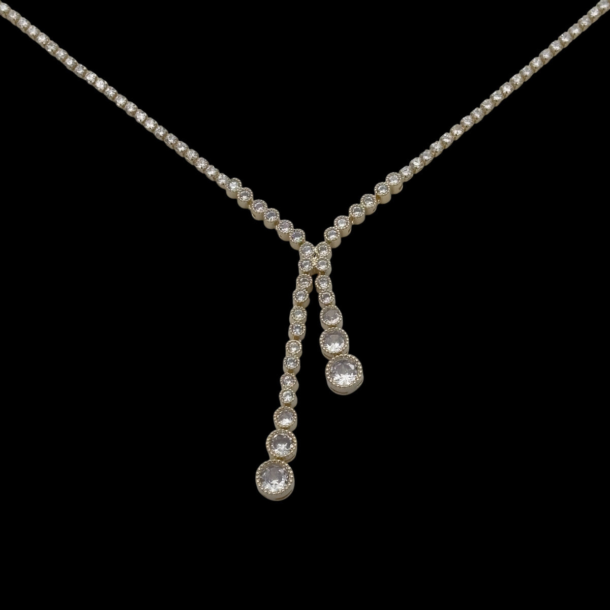 Colier Tennis Nova Placat cu Aur 18K