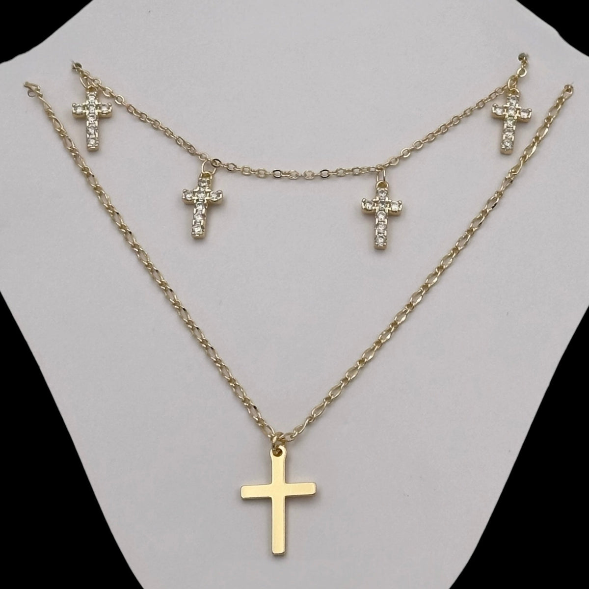 Colier Duo Divine Placat cu Aur 18K