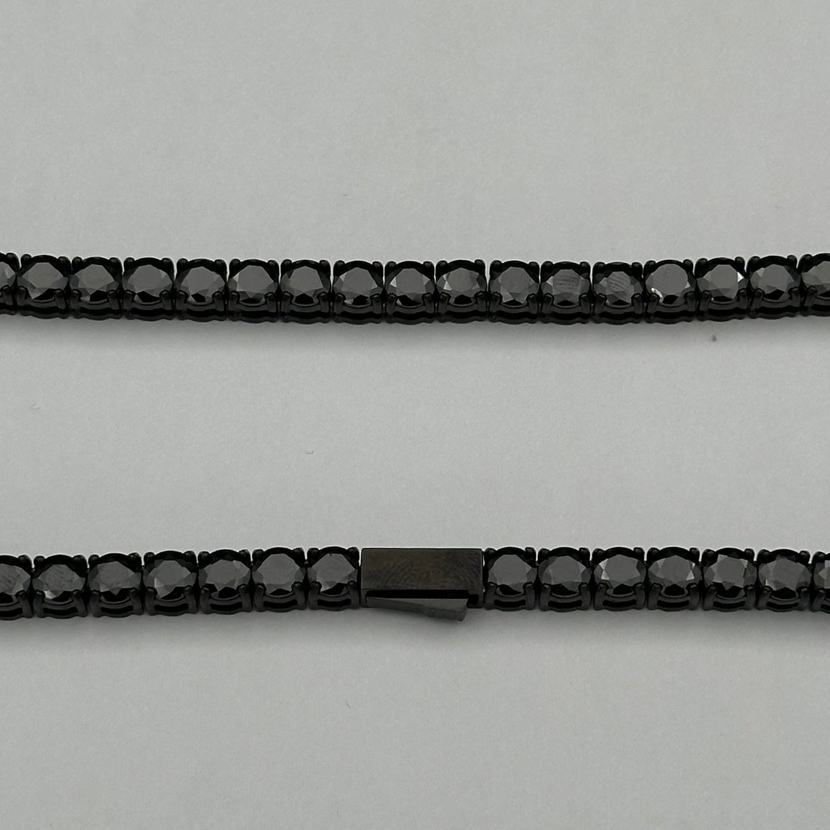 Colier Tennis 5mm Full Black INOX