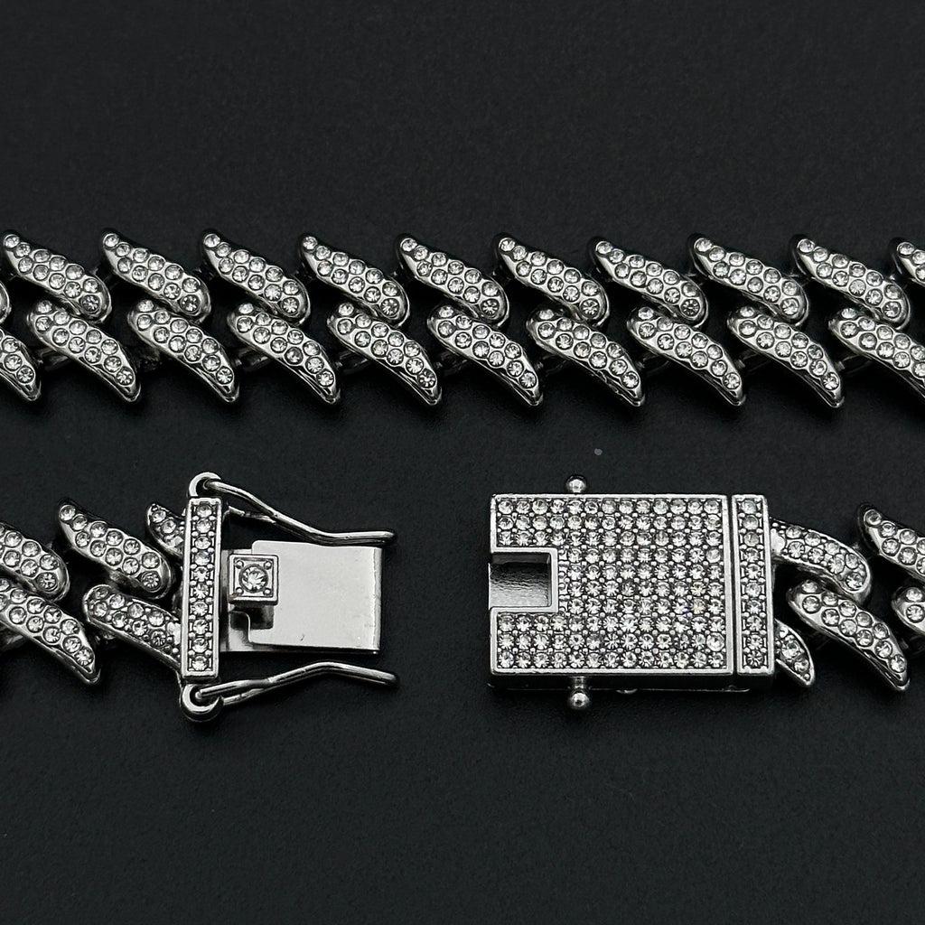 Colier Cuban Rebel Silver