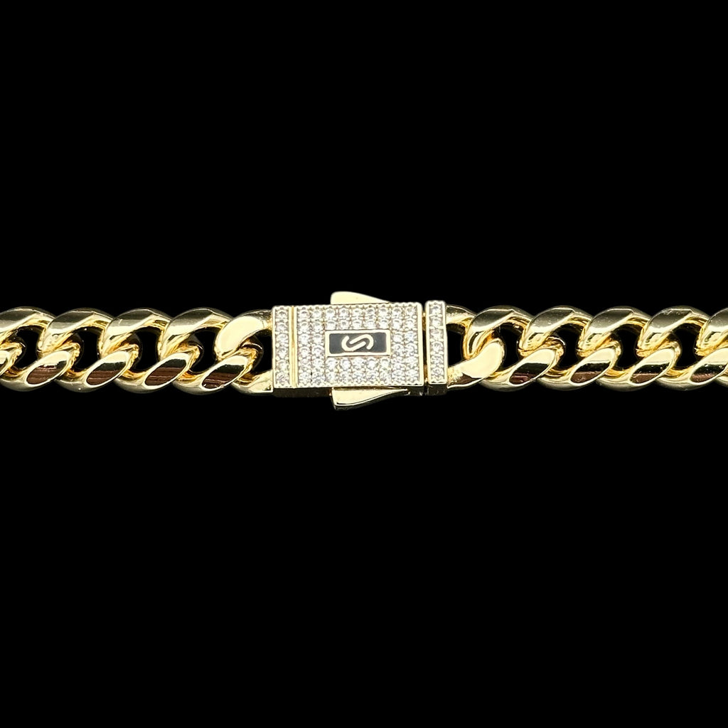 Colier Cuban Monaco Placat cu Aur 18K