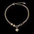 Bratara de picior True Love Placata cu Aur 18K
