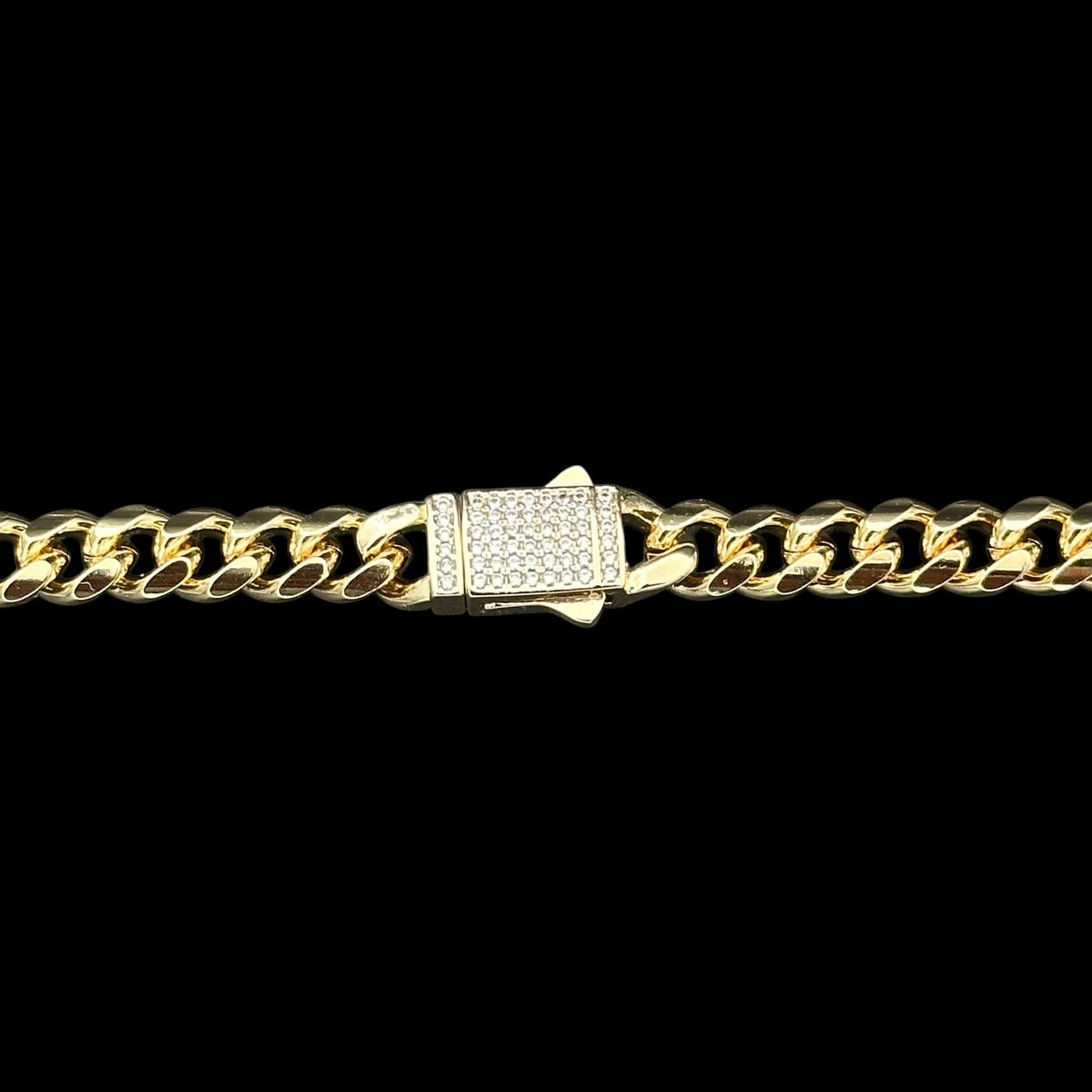 Brățară Cuban 6mm Placată cu Aur 18K