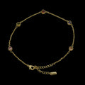 Bratara de picior Hearts Multicolor Placata cu Aur 18K