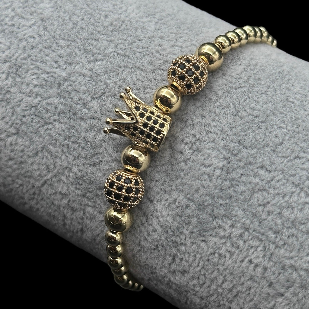 Brățară reglabilă Crown Placată cu Aur 18K