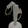 Cercei Circle Clasic S Placati cu Aur 18K