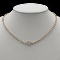 Colier Tennis Heart Placat cu Aur 18K