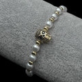 Brățară reglabilă Skull Silver