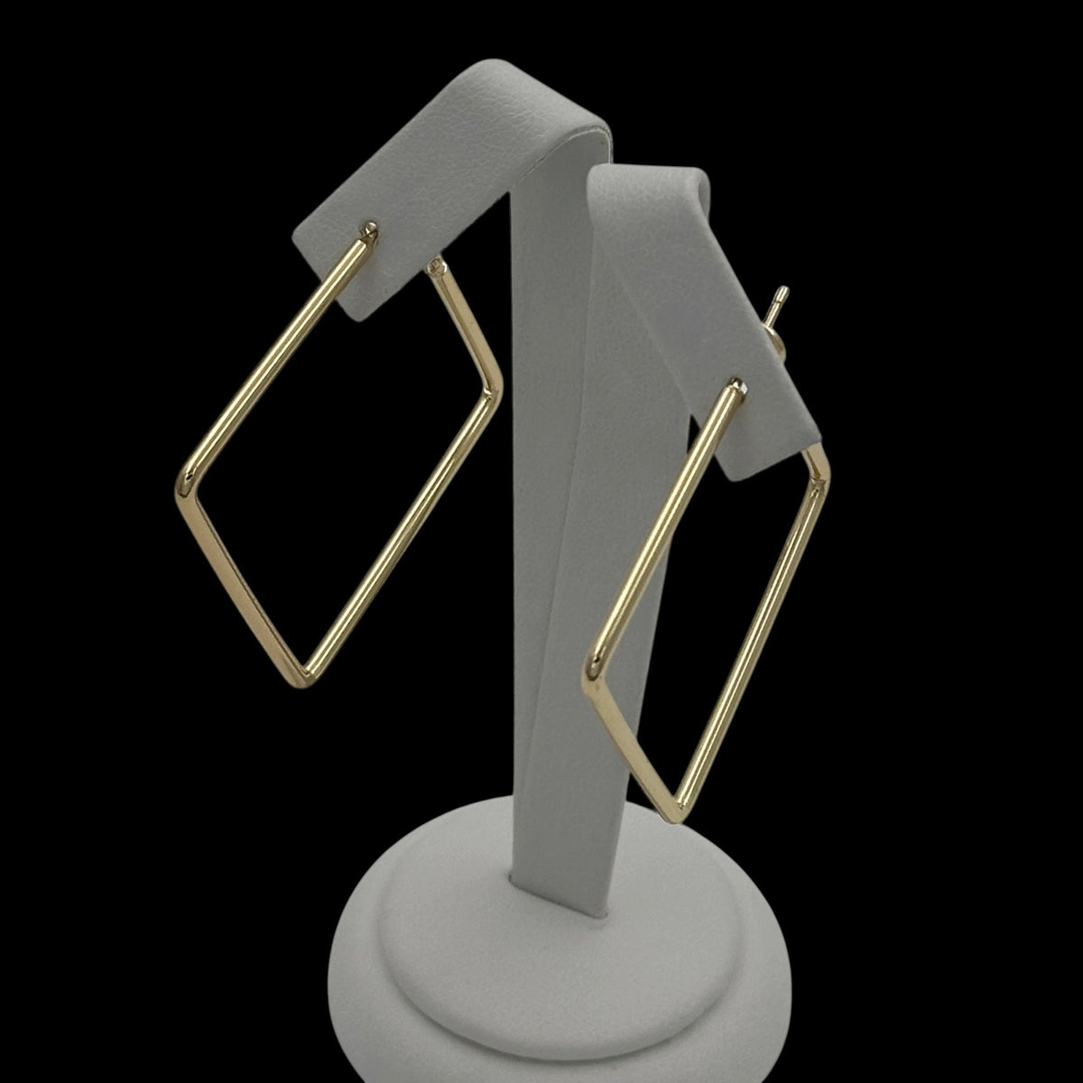 Cercei Square Placati cu Aur 18K