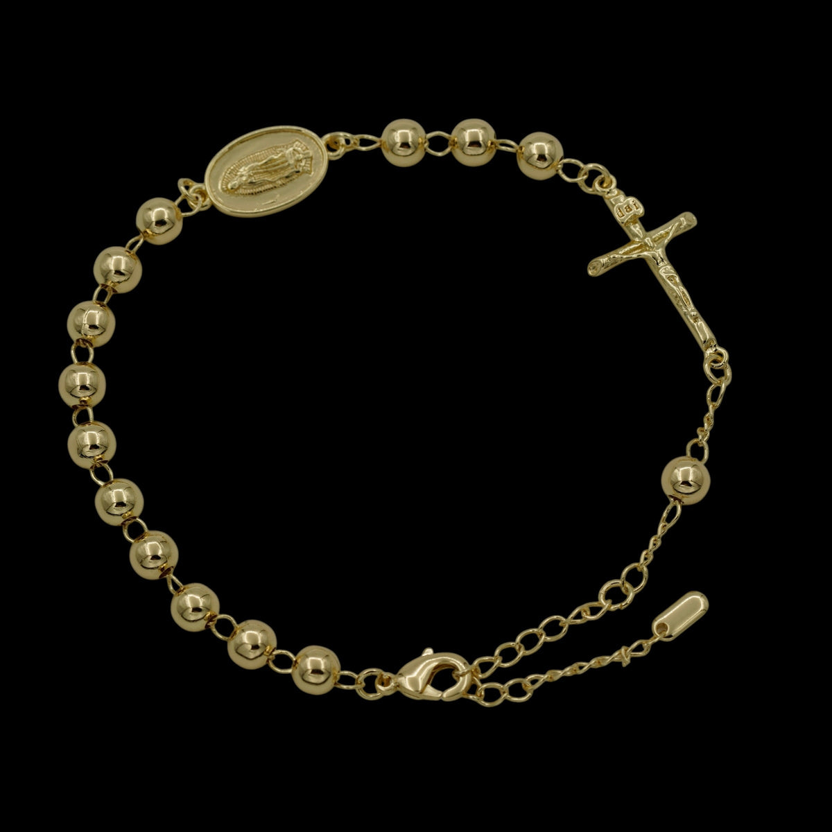 Bratara de picior Rosary Sacred Placata cu Aur 18K
