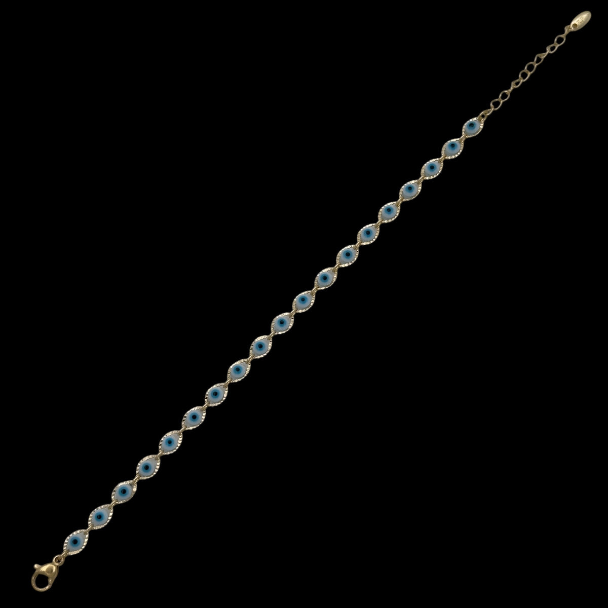 Bratara Evil Eye Placata cu Aur 18K