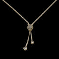 Colier Tennis Panthera Placat cu Aur 18K
