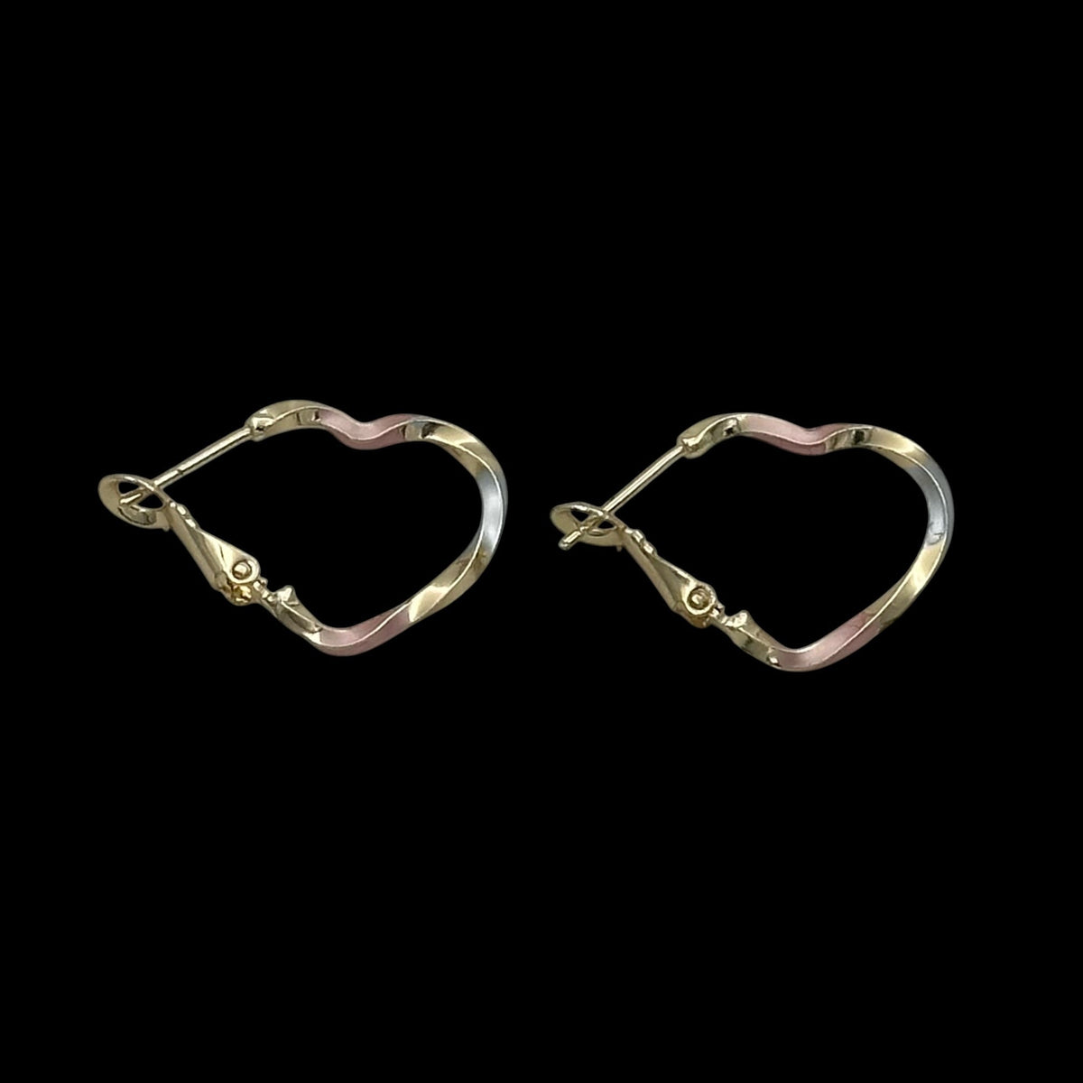 Cercei Heart Multicolor S Placati cu Aur 18K
