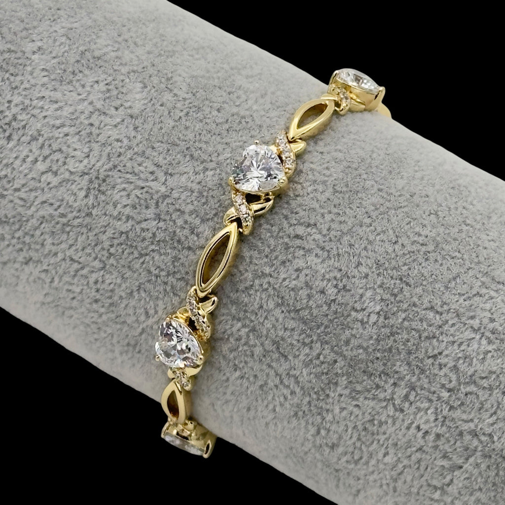 Bratara Mon Amour Placata cu Aur 18K