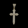 Pandantiv Sword Placat cu Aur 18K
