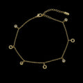 Brățară de picior Timeless Shine Placată cu Aur 18K
