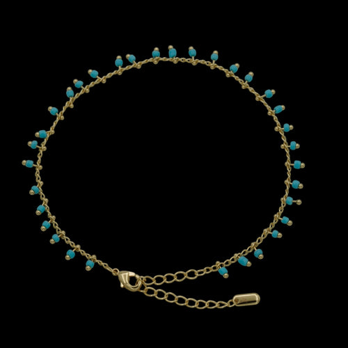 Bratara de picior Lagoon Placata cu Aur 18K