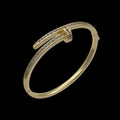 Bratara Fixa Nail Placata cu Aur 18K