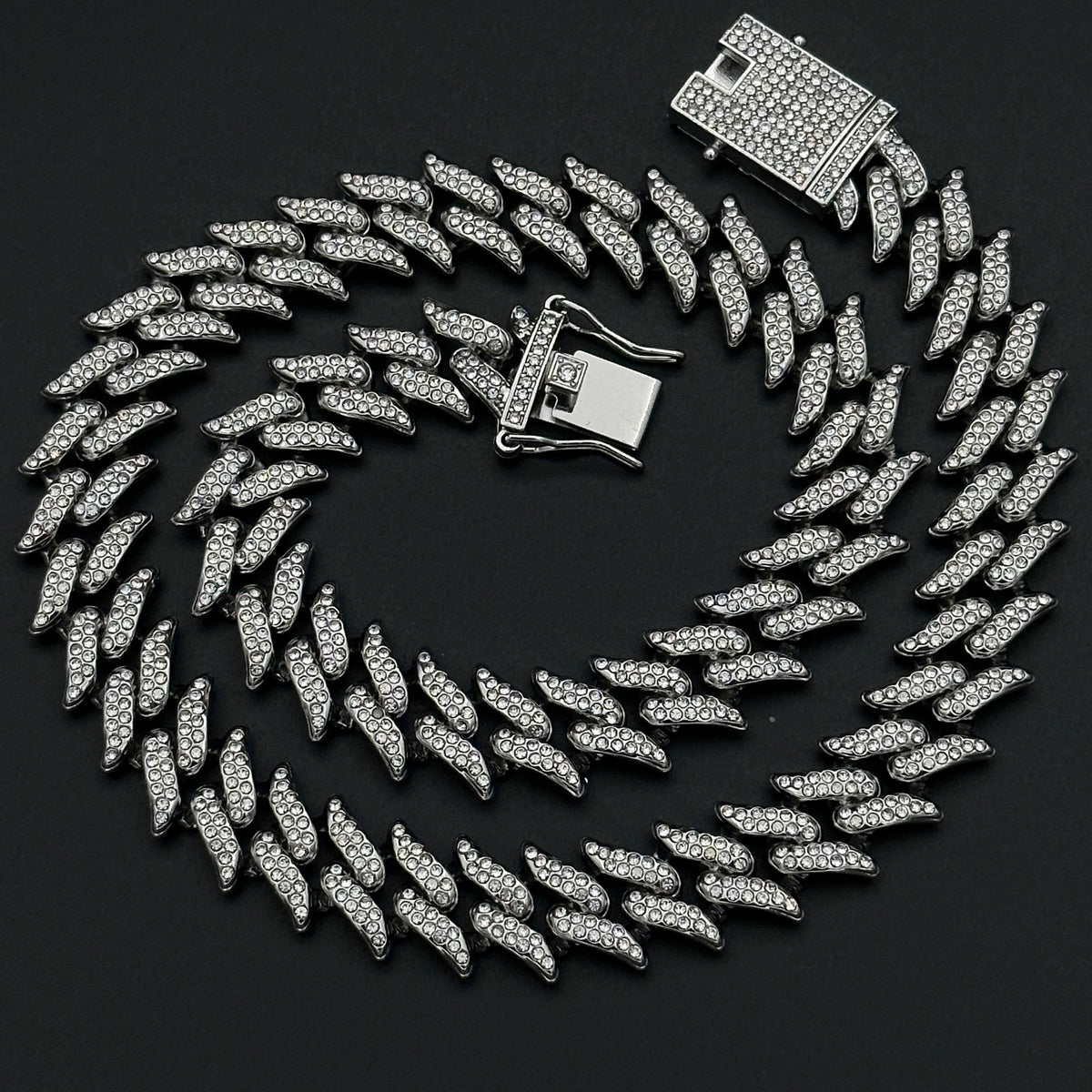 Colier Cuban Rebel Silver