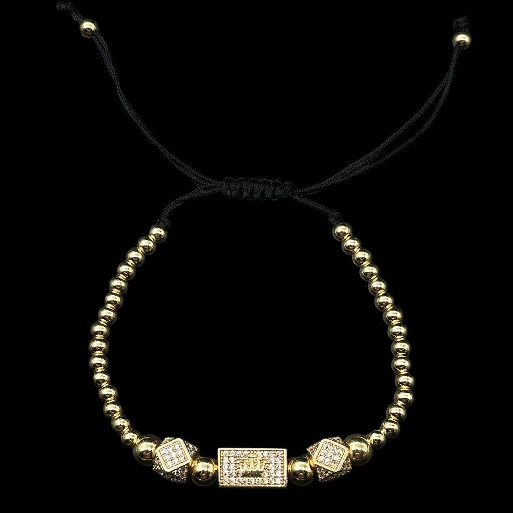 Brățară reglabilă Royal Placată cu Aur 18K