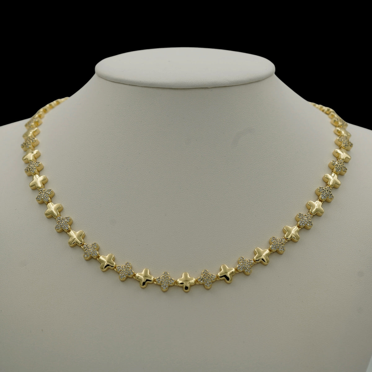 Colier Trifoi Signature Placat cu Aur 18K
