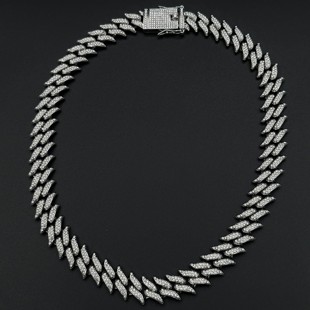 Colier Cuban Rebel Silver