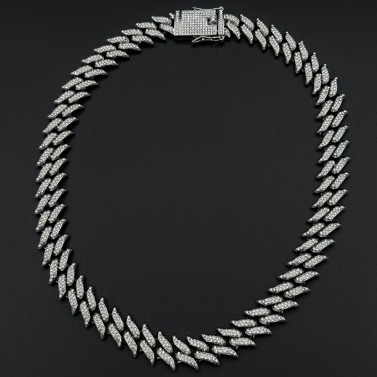 Colier Cuban Rebel Silver