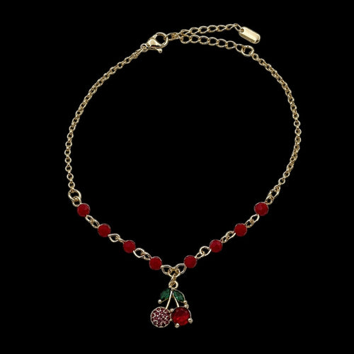 Bratara de picior Cherry Placata cu Aur 18K