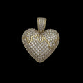 Pandantiv Heart Placat cu Aur 18K