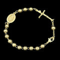 Brățară Rosary Sacred Placată cu Aur 18K