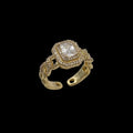 Inel reglabil Majestic Placat cu Aur 18K