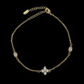 Bratara de picior Flower Placata cu Aur 18K