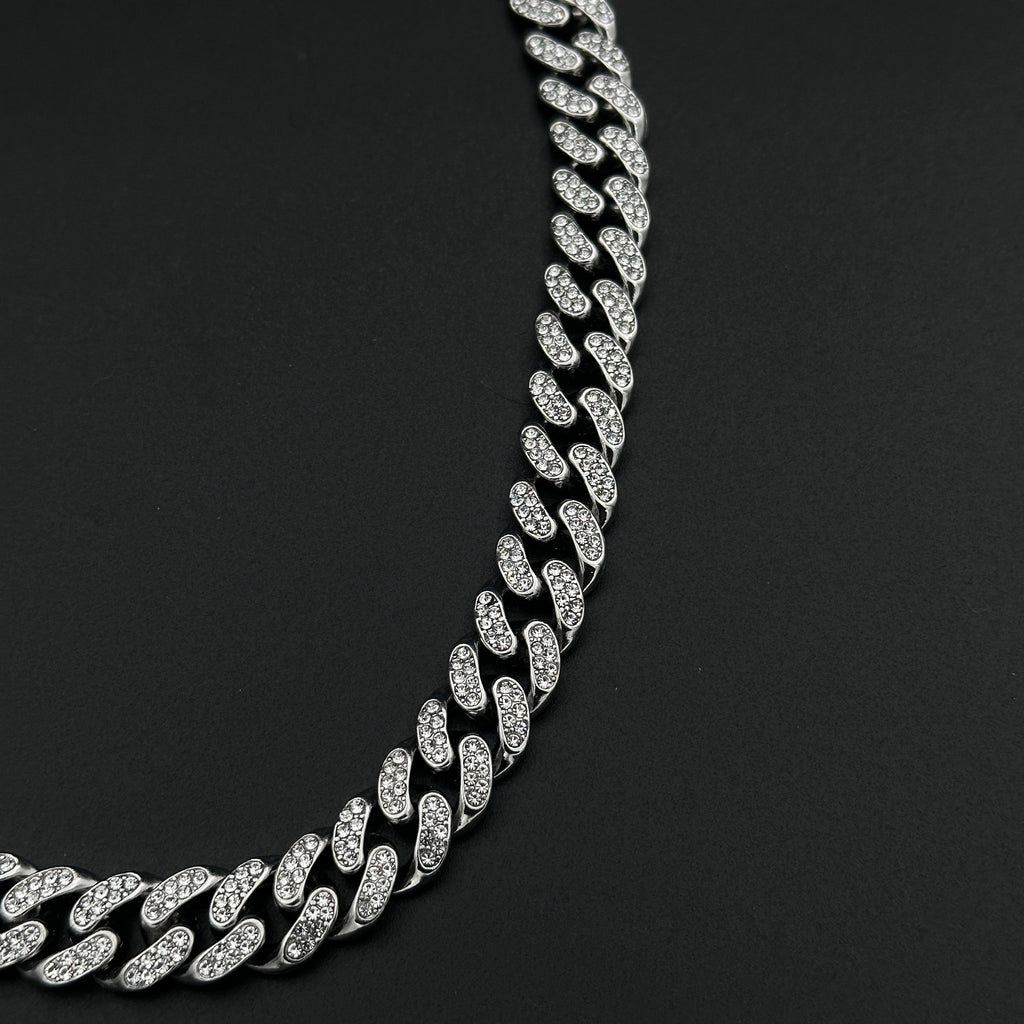 Colier Cuban Silver