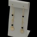 Cercei Onyx Banuti Placati cu Aur 18K