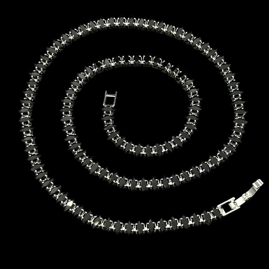 Colier Tennis Fantasy Black