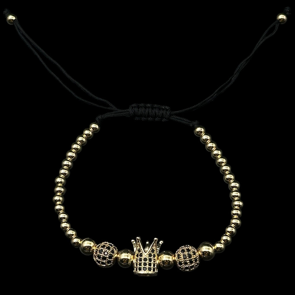 Brățară reglabilă Crown Placată cu Aur 18K