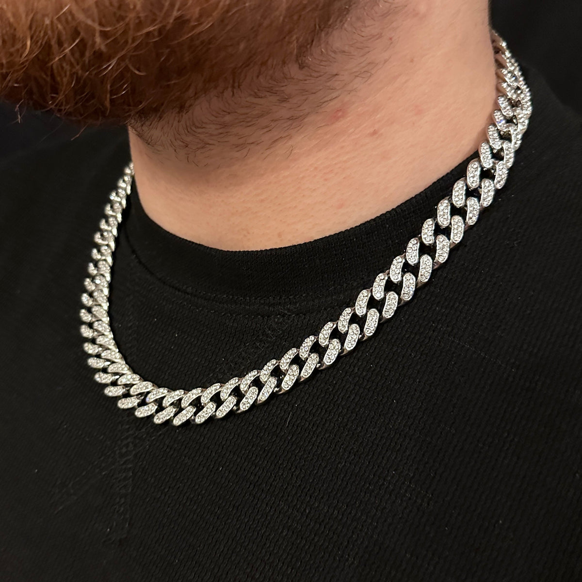 Colier Cuban Silver
