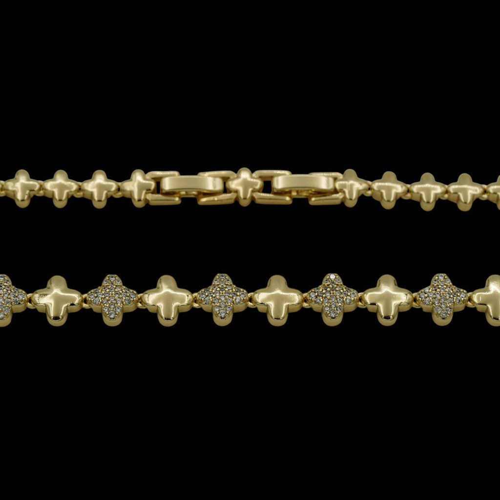 Colier Trifoi Signature Placat cu Aur 18K
