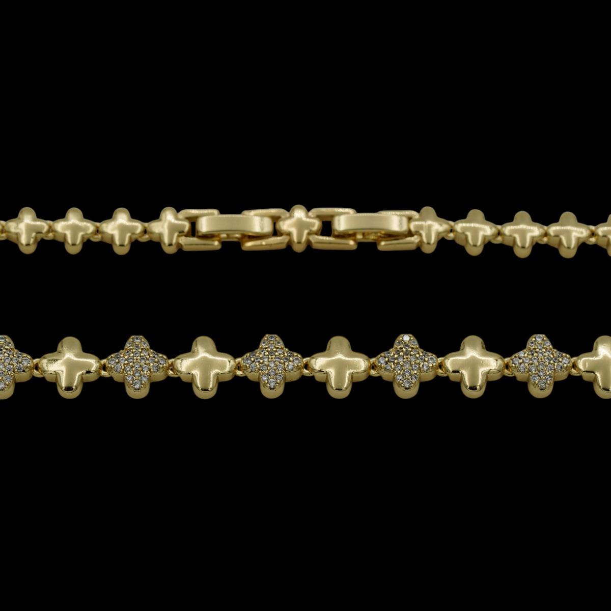Colier Trifoi Signature Placat cu Aur 18K