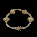 Brățară Tennis Trifoi Placată cu Aur 18K