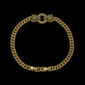 Bratara de picior Panthera Frost Placata cu Aur 18K