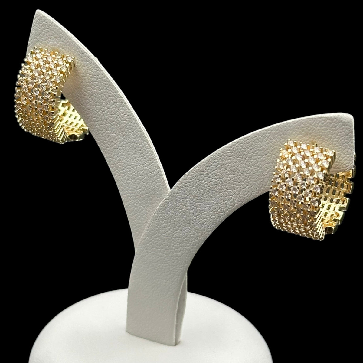 Cercei Diamonds Placati cu Aur 18K