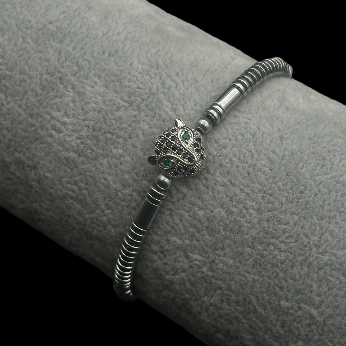 Brățară reglabilă Leopard Silver