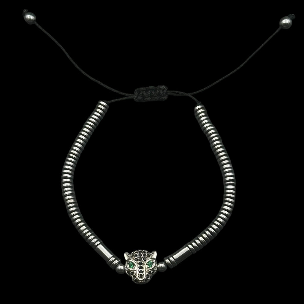 Brățară reglabilă Leopard Silver