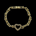 Brățară Legacy Heart Placată cu Aur 18K