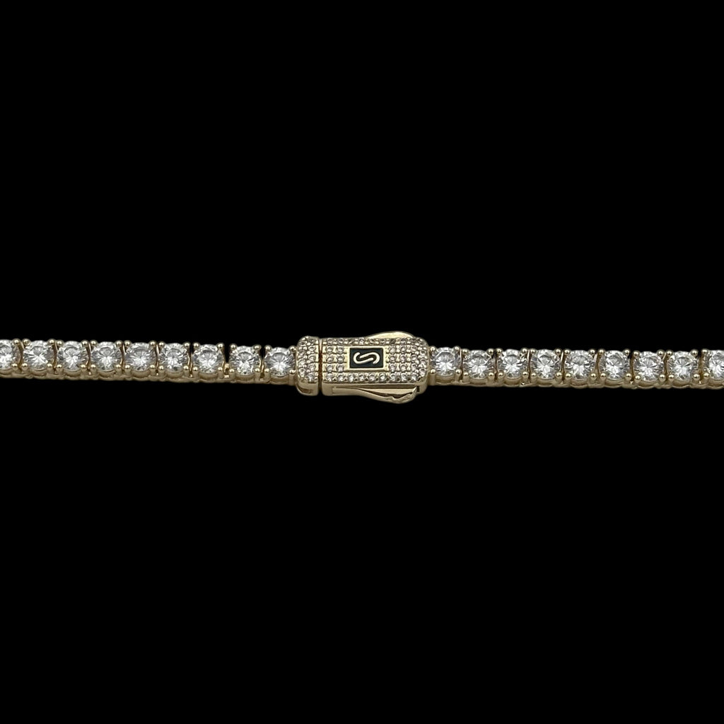Colier Tennis Monaco Placat cu Aur 18K