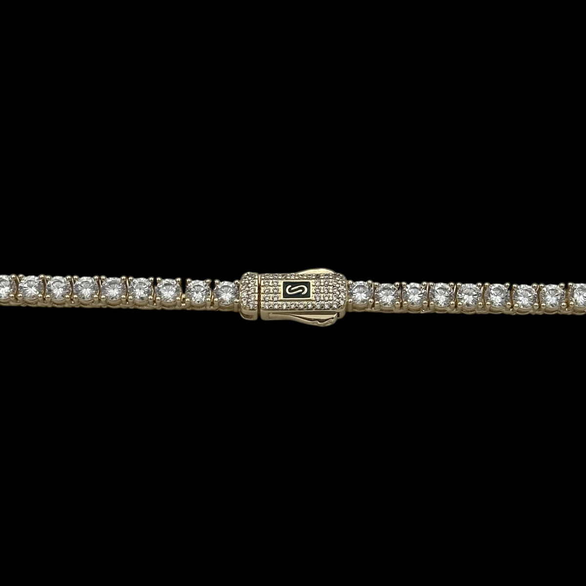 Colier Tennis Monaco Placat cu Aur 18K